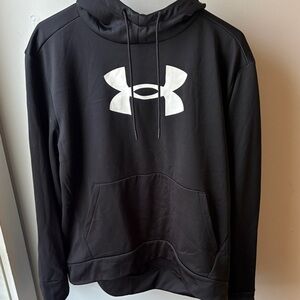 Under Armour Black Hoodie with White Logo